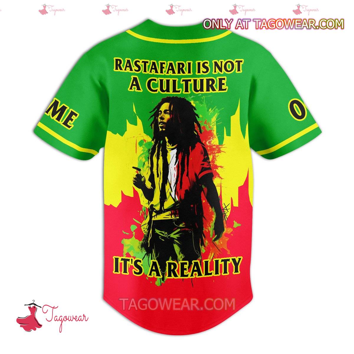 Bob Marley Rastafari Is Not A Culture It's A Reality Personalized Baseball Jersey b