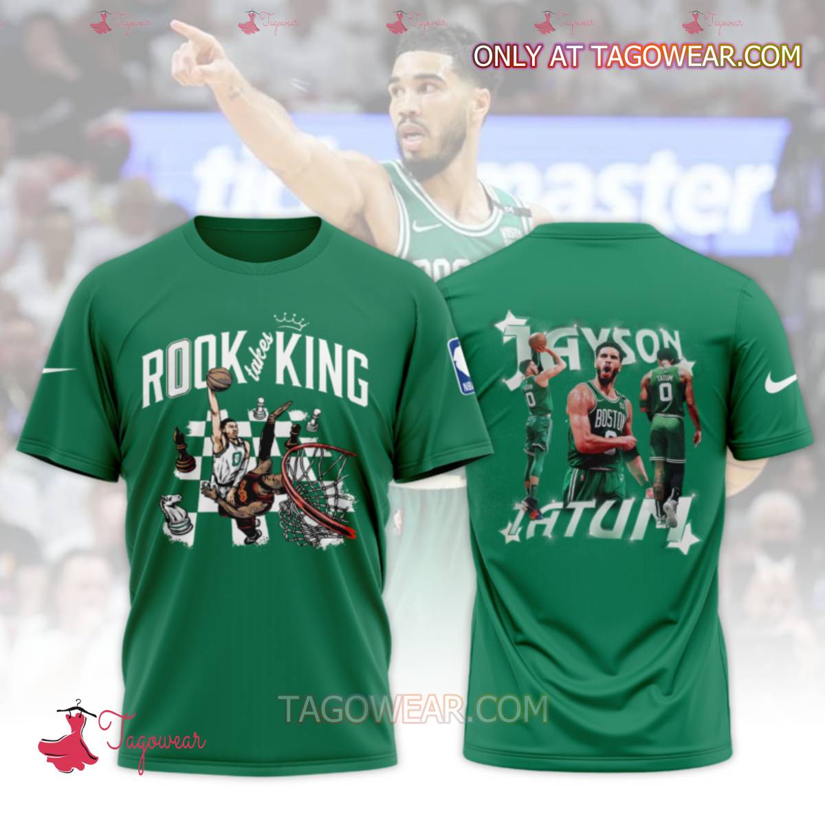 Boston Celtics Jayson Tatum Rook Takes King Shirt