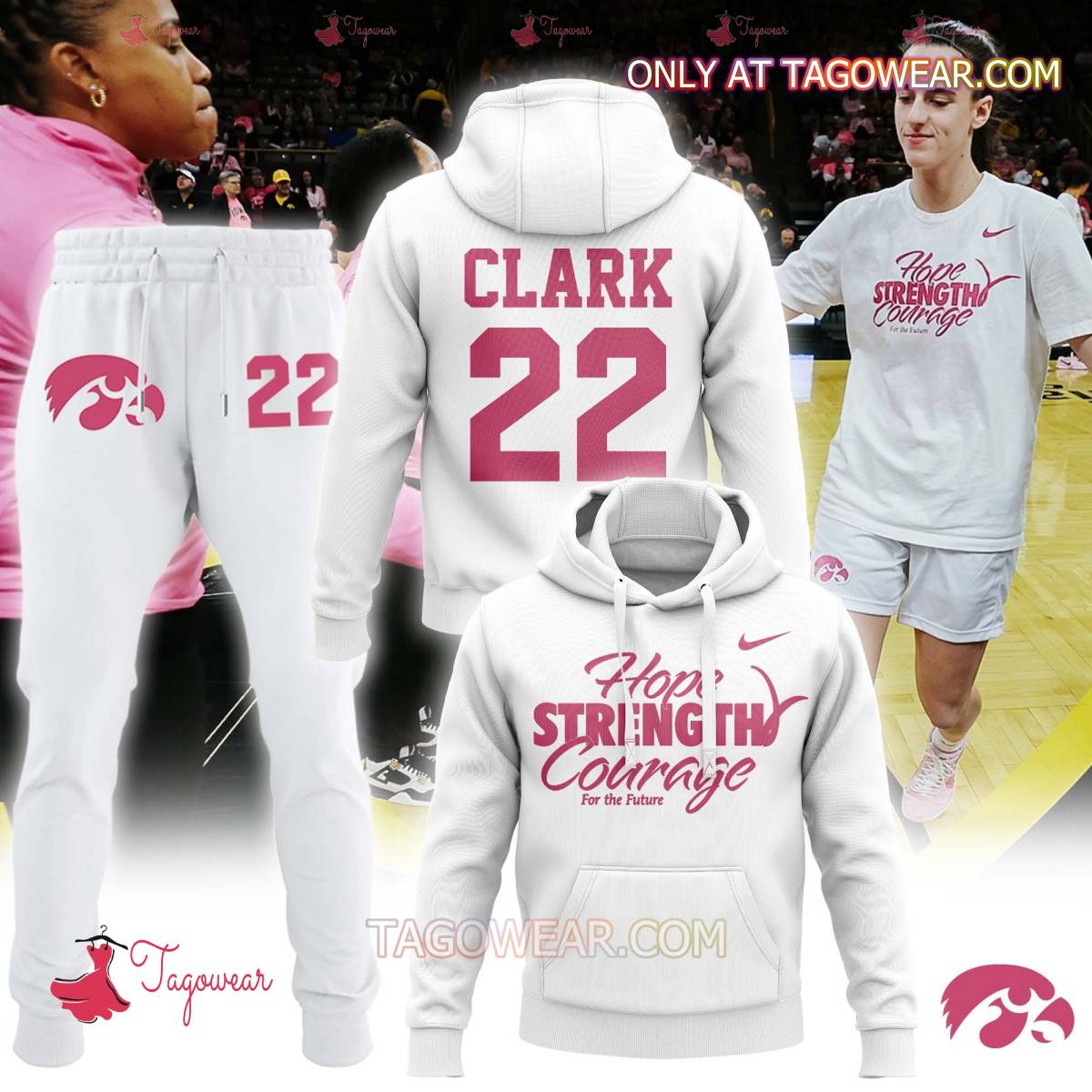Caitlin Clark Hope Strength Courage For The Future Hoodie And Pants