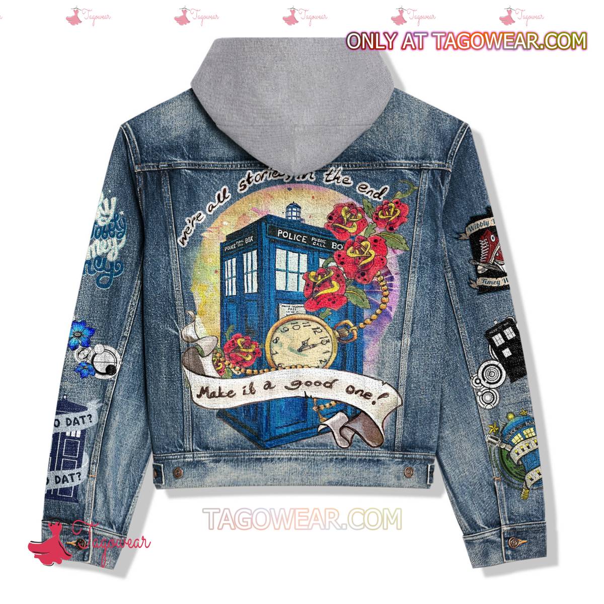 Doctor Who Make It A Good One Jean Hoodie Jacket a