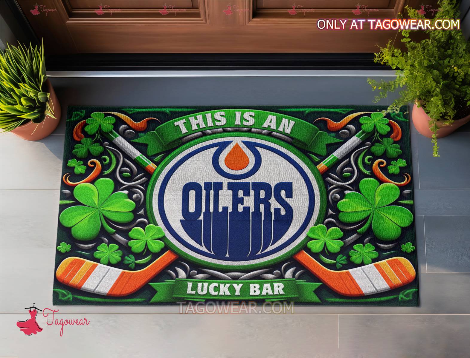 Edmonton Oilers This Is An Lucky Bar Doormat