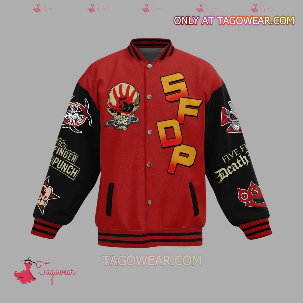 Five Finger Death Punch The Way Of The Fist Baseball Jacket a