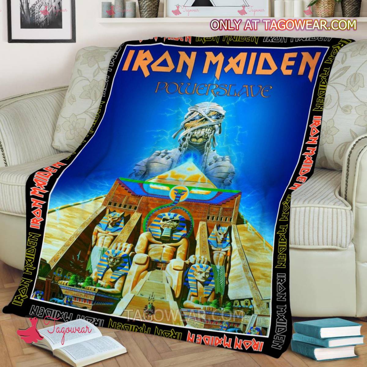 Iron Maiden Powerslave Blanket a