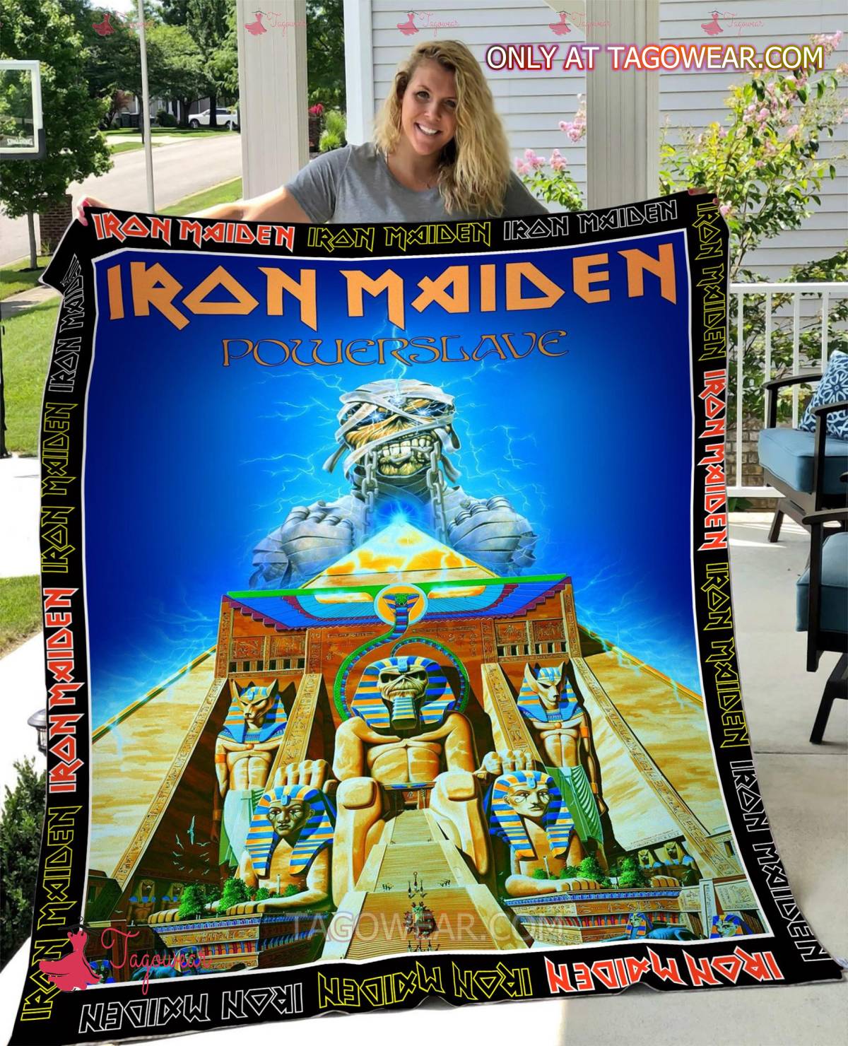 Iron Maiden Powerslave Blanket
