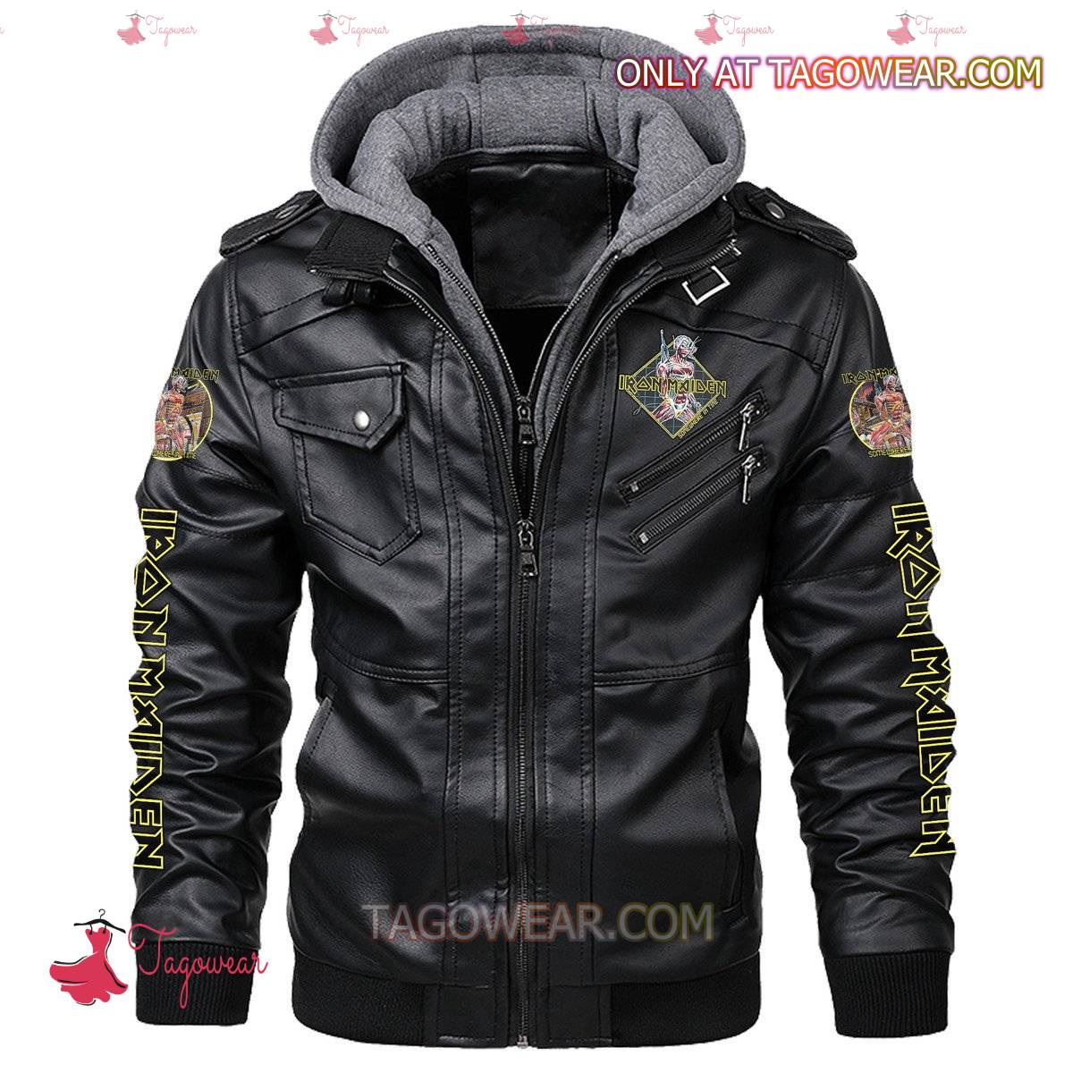 Iron Maiden Somewhere In Time Leather Jacket b