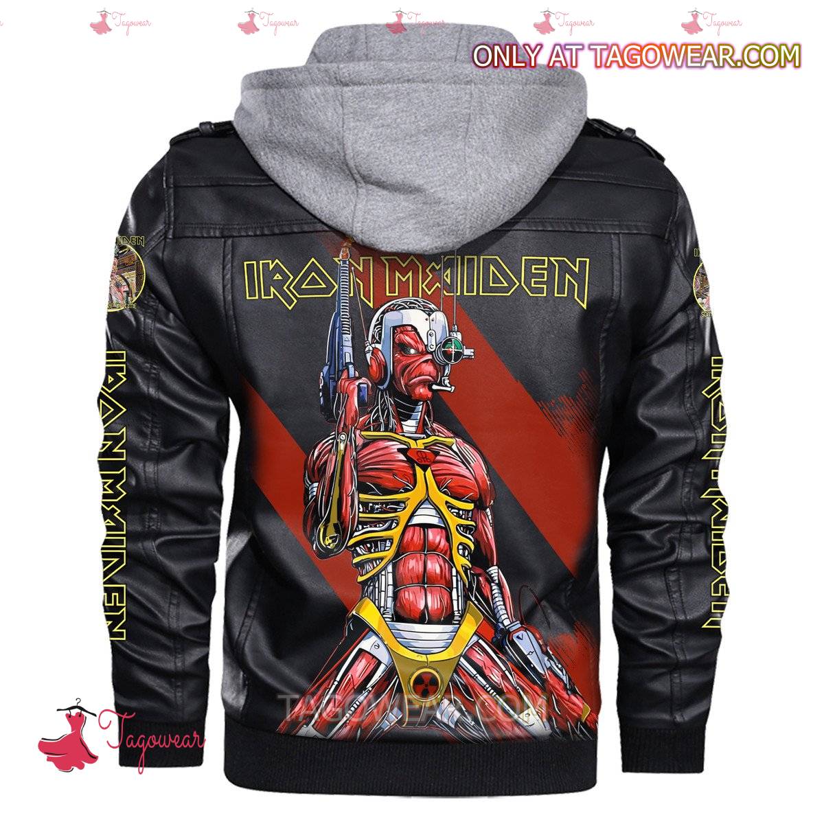 Iron Maiden Somewhere In Time Leather Jacket c