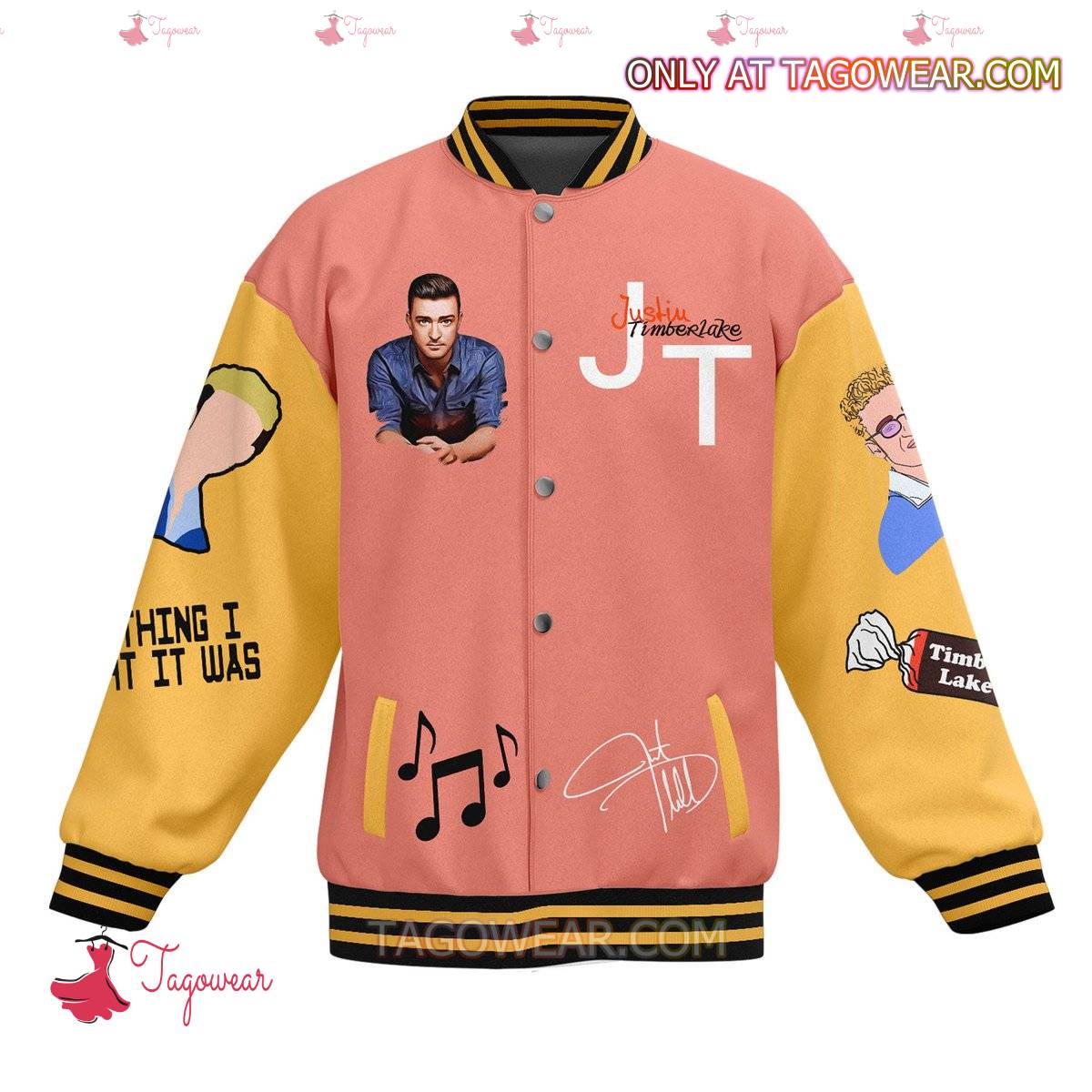 Justin Timberlake Everything I Thought It Was Baseball Jacket a