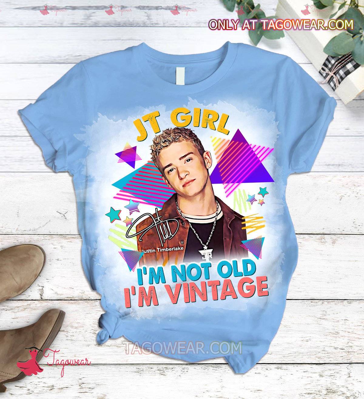 Justin Timberlake Jt Girl I'm Not Old I'm Vintage Pajamas Set a