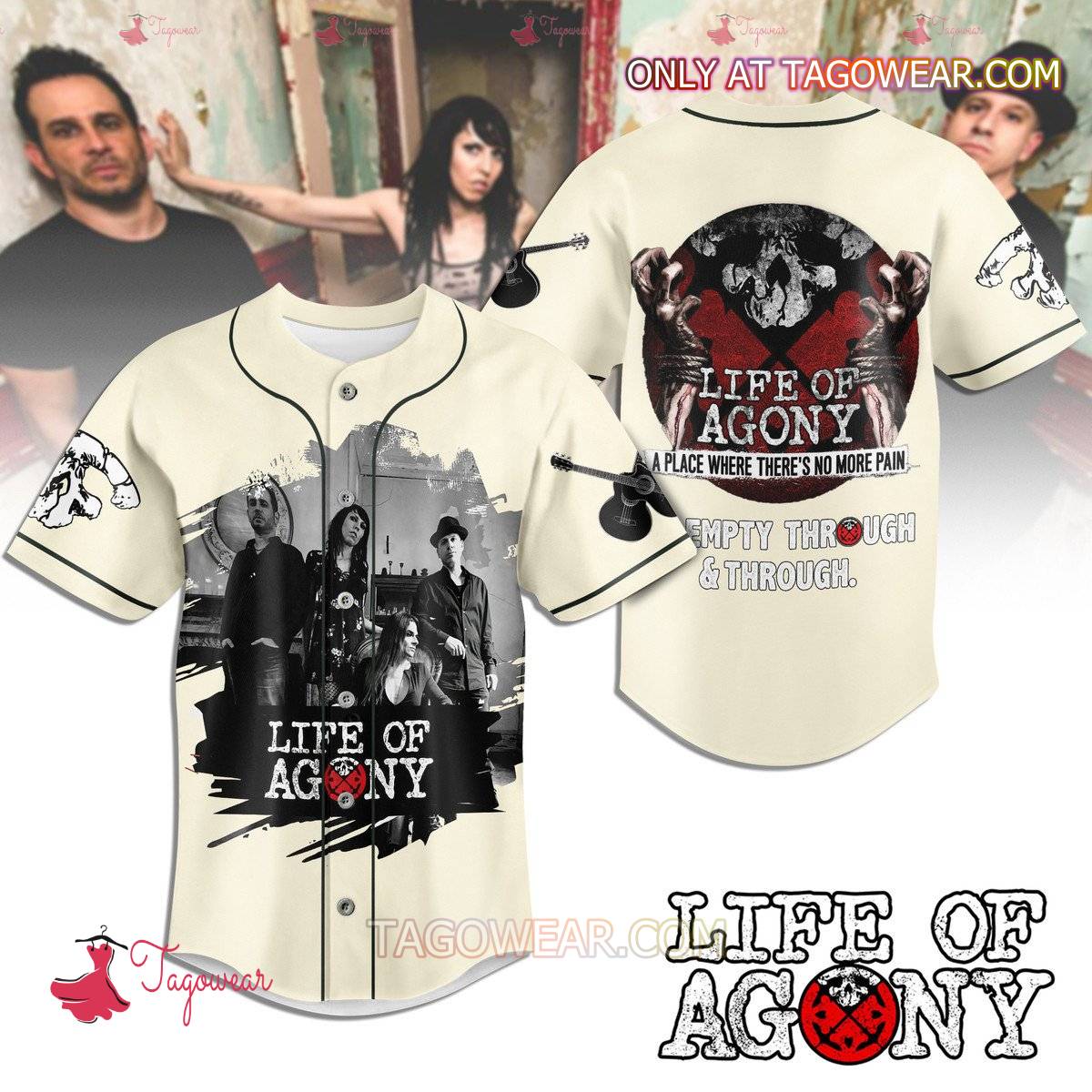 Life-Of-Agony-A-Place-Where-There's-No-More-Pain-Baseball-Jersey