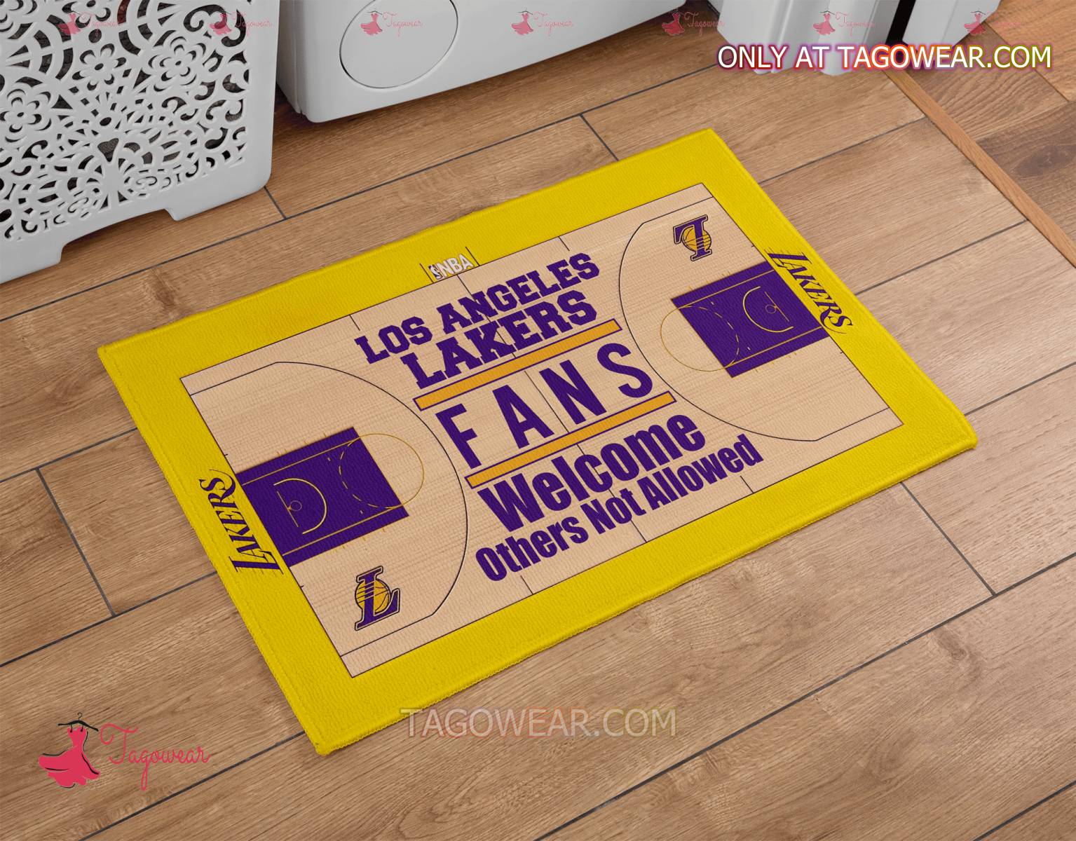 Los Angeles Lakers Fans Welcome Others Not Allowed Doormat a