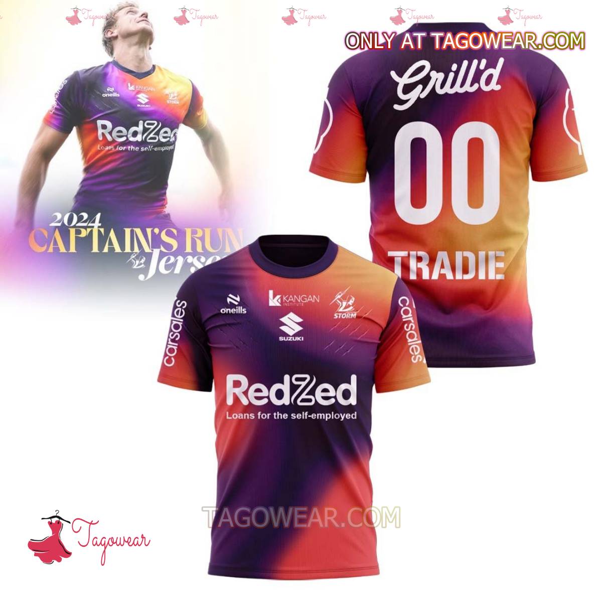 Melbourne Storm 2024 Captain’s Run Personalized Shirt