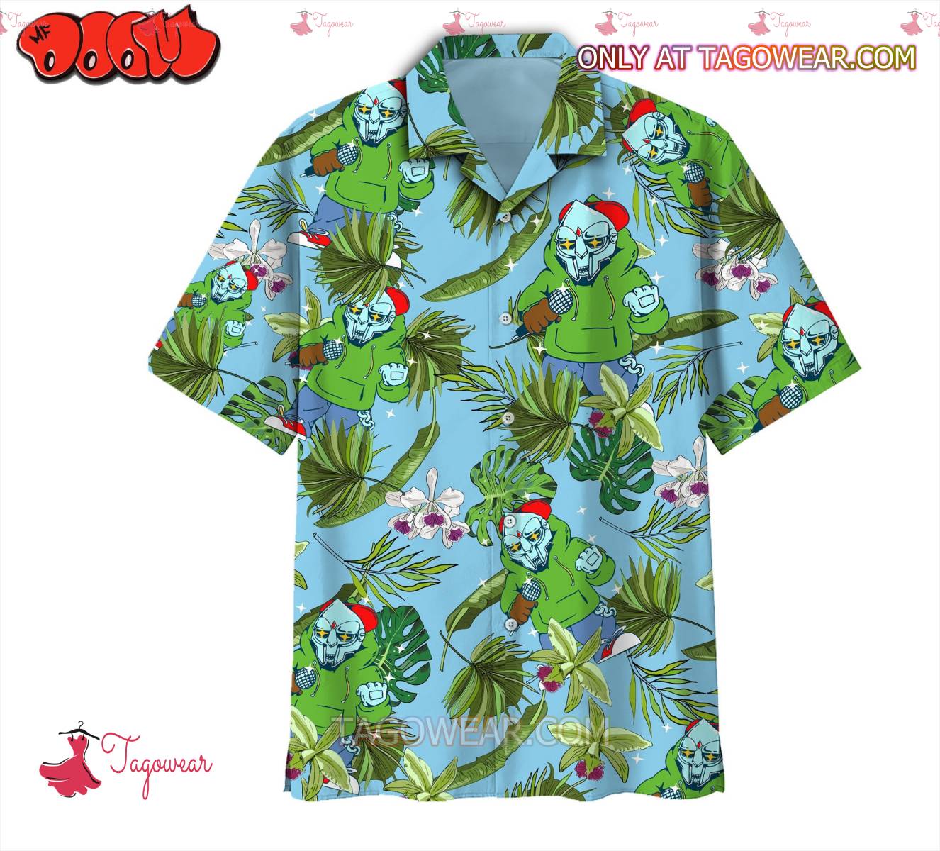 Mf Doom Tropical Hawaiian Shirt And Shorts