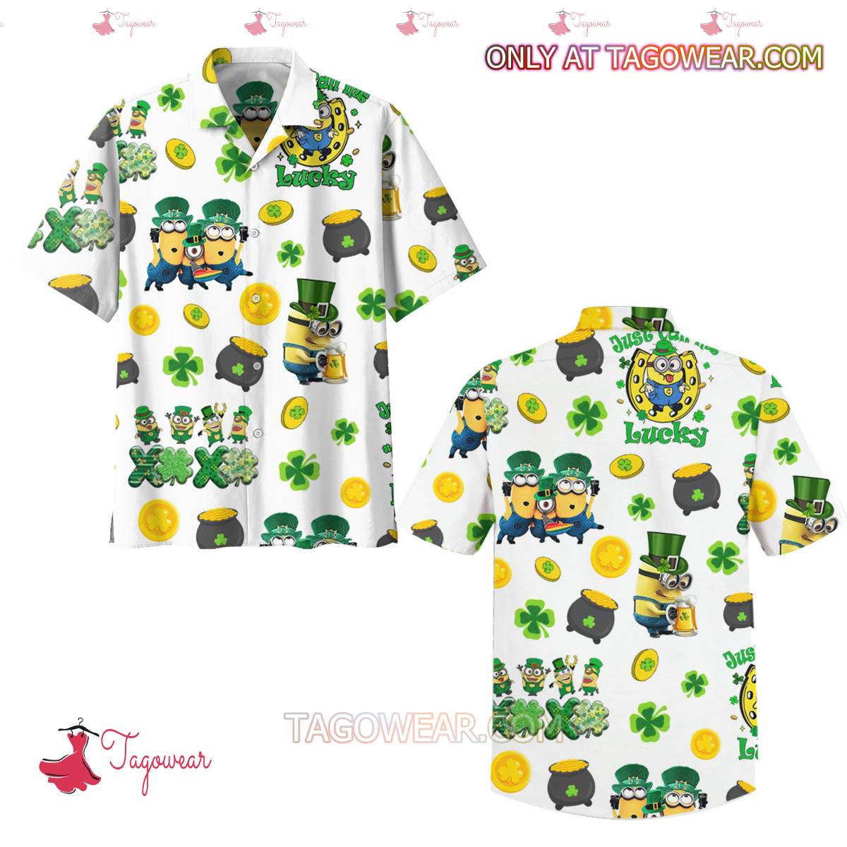 Minion Happy St. Patrick's Day Hawaiian Shirt