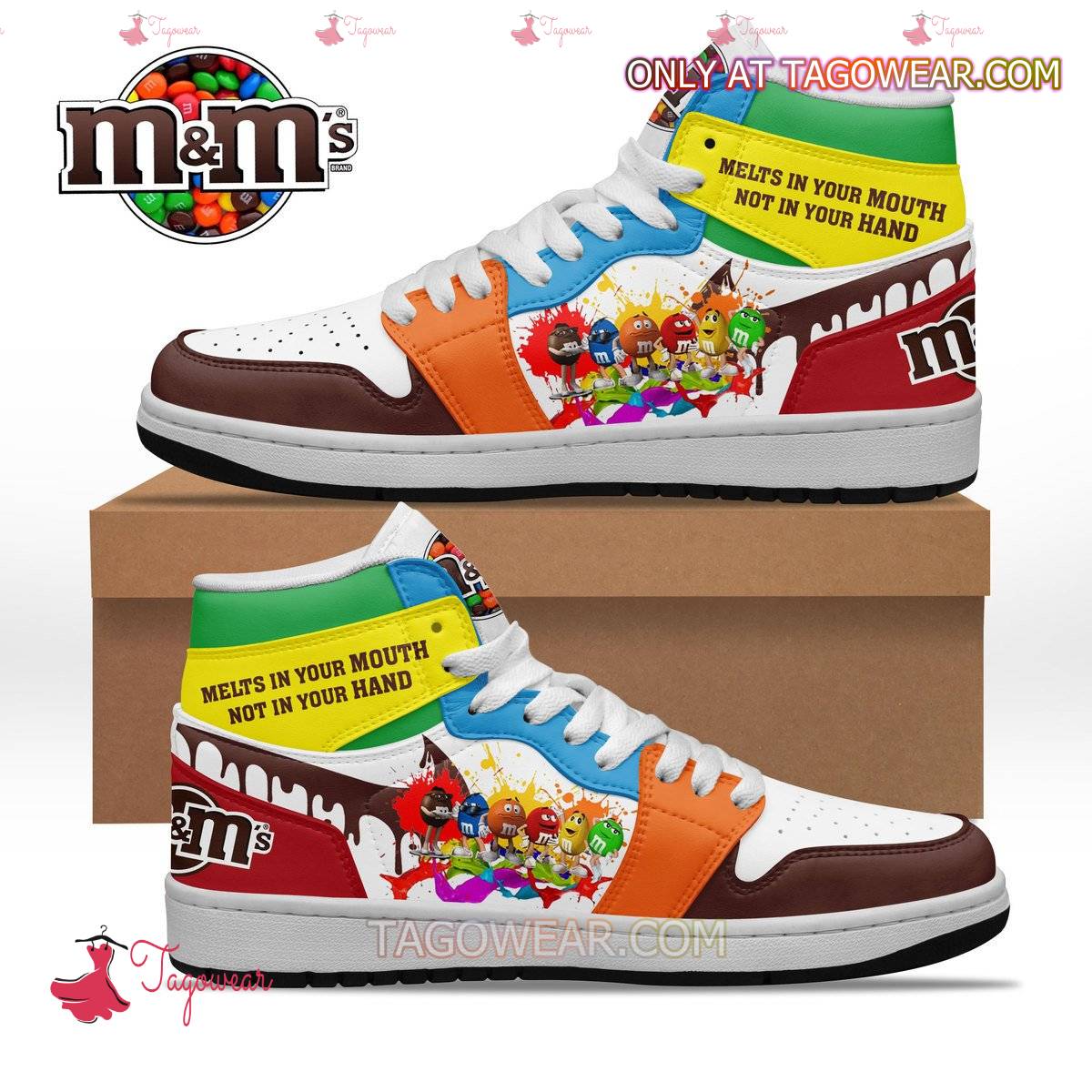 M&m's Melts In Your Mouth Not In Your Hands Air Jordan High Top Shoes