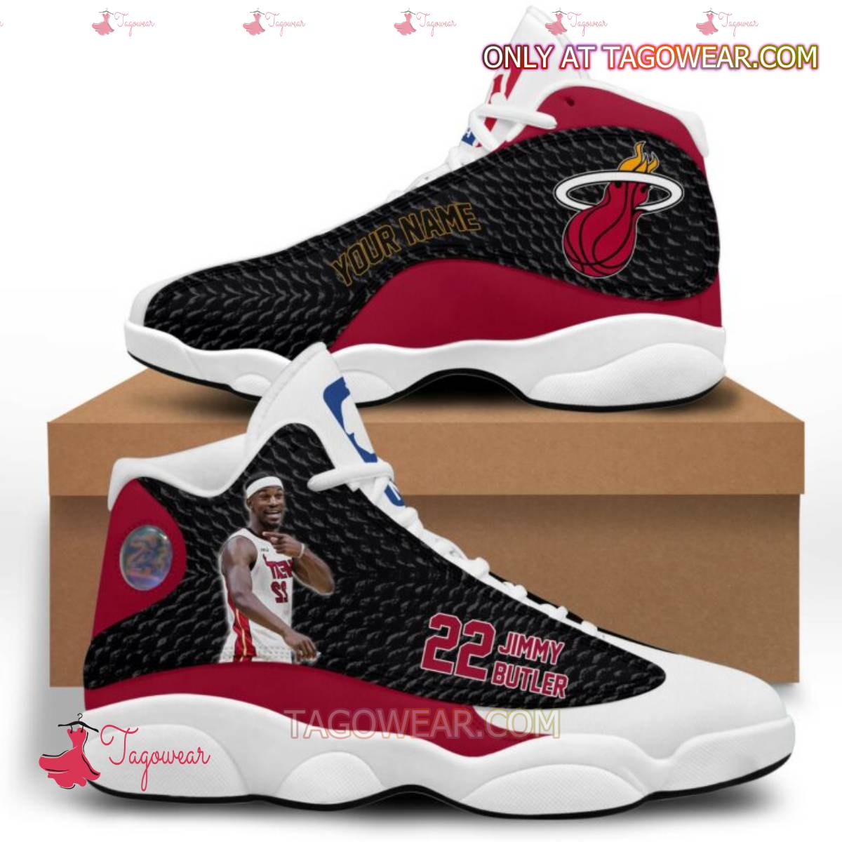 Nba Jimmy Butler Miami Heat Personalized Air Jordan 13 Shoes
