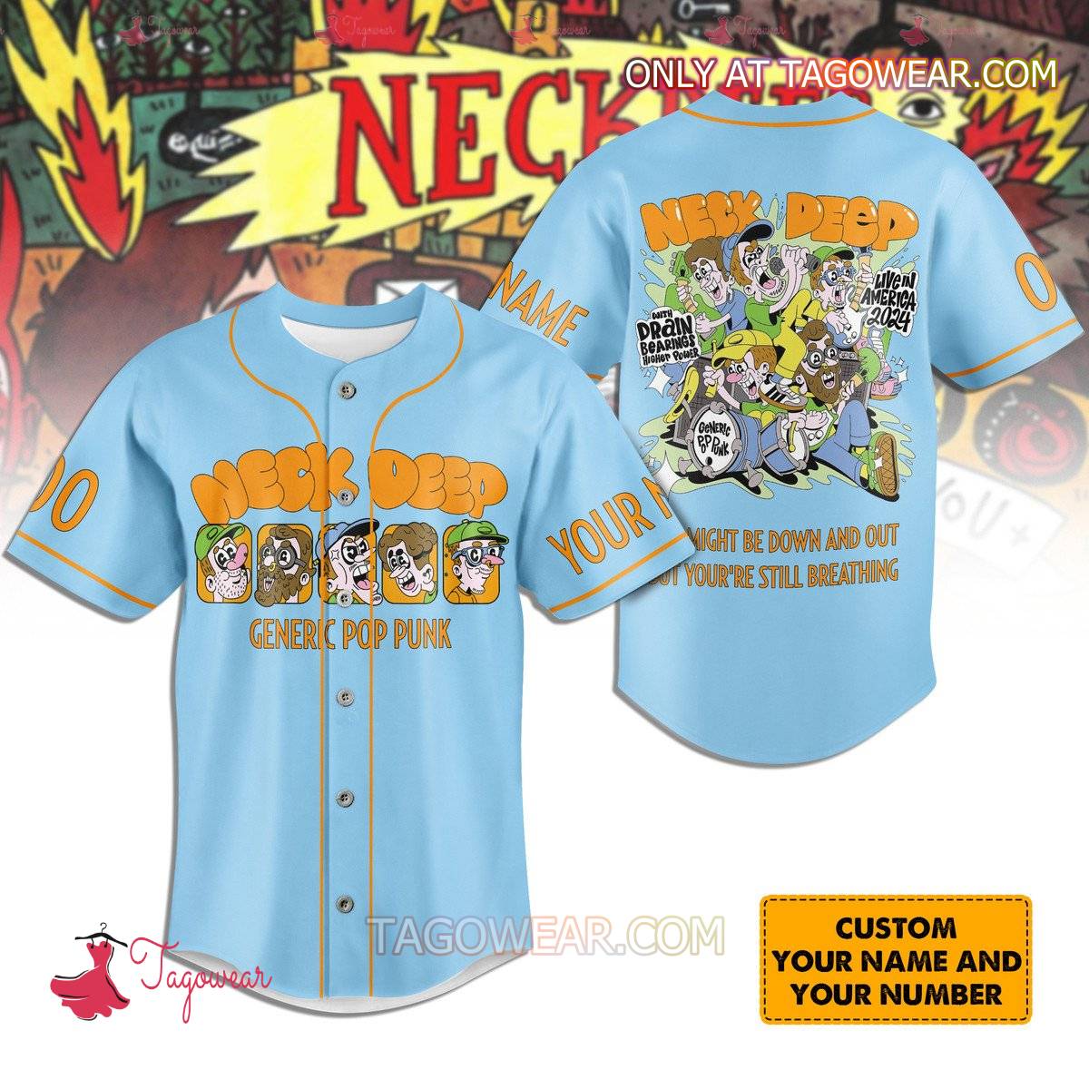 Neck-Deep-Generic-Pop-Punk-Personalized-Baseball-Jersey