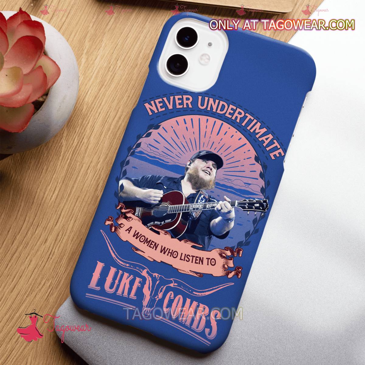 Never Underestimate A Women Who Listen To Luke Combs Phone Case