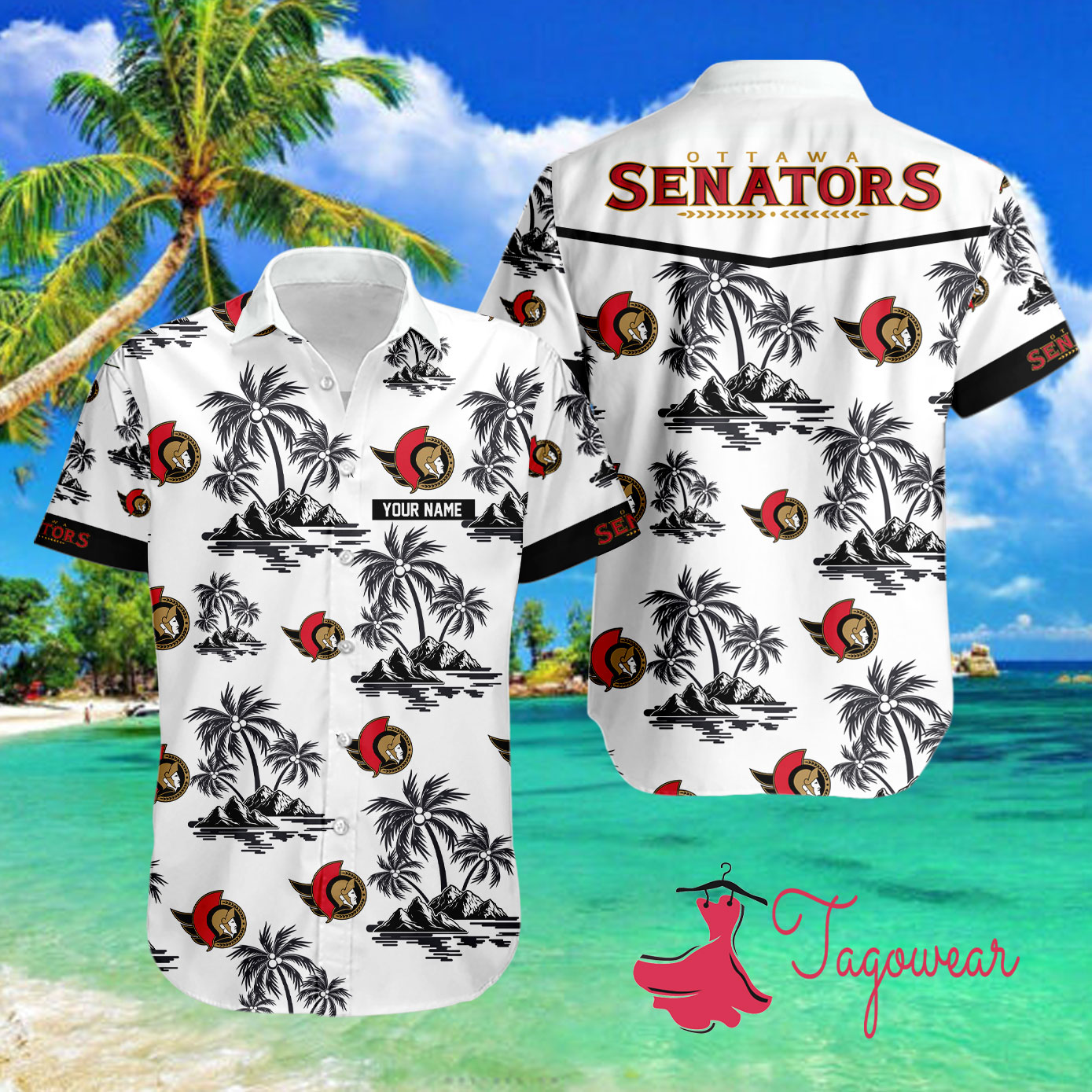 Ottawa Senators Tropical Hawaiian Shirt