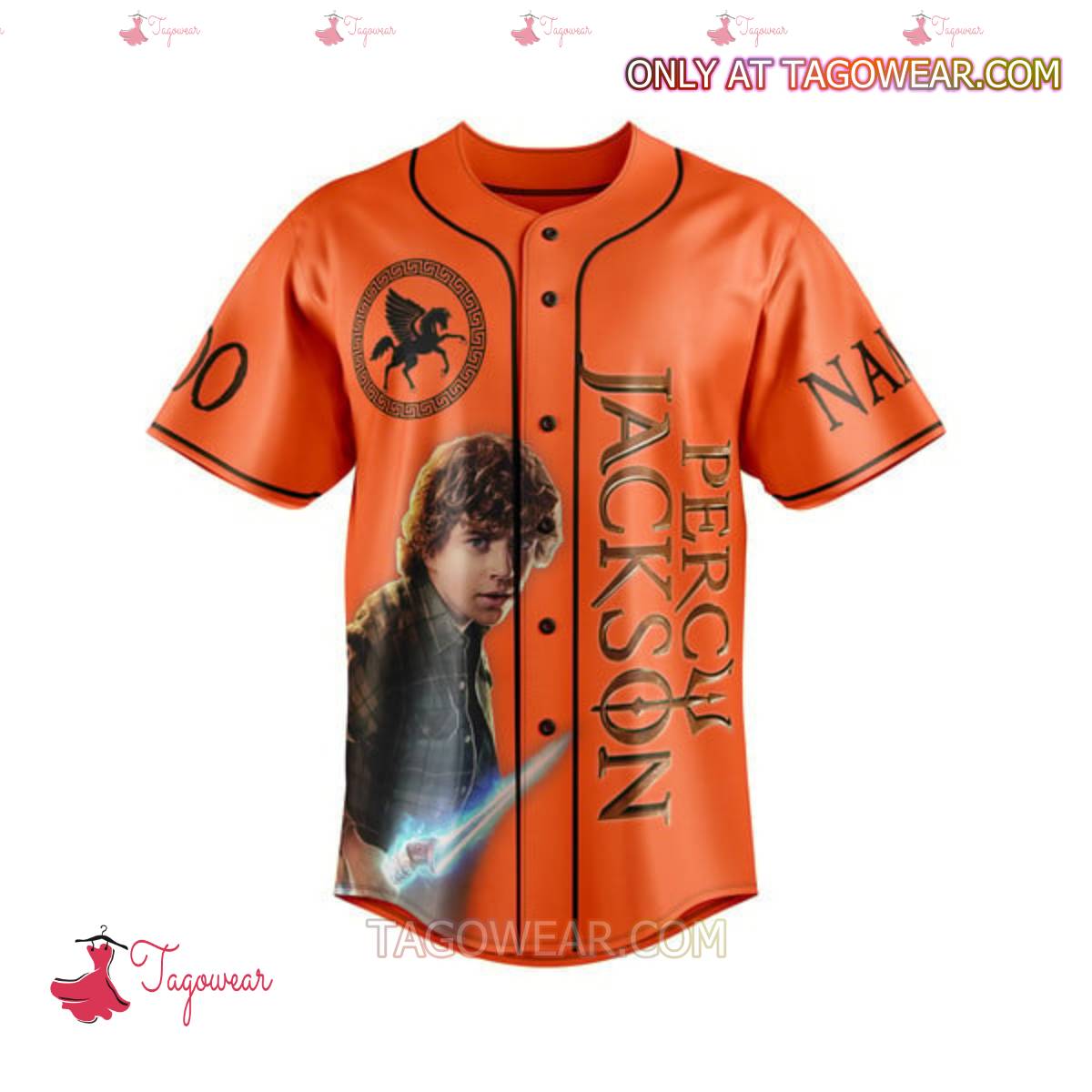 Percy Jackson And The Olympians Look I Didn't Want To Be A Half-blood Personalized Baseball Jersey a