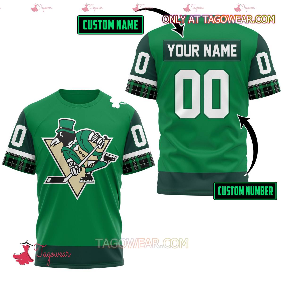 Pittsburgh Penguins Patrick's Day Personalized T-shirt, Hoodie