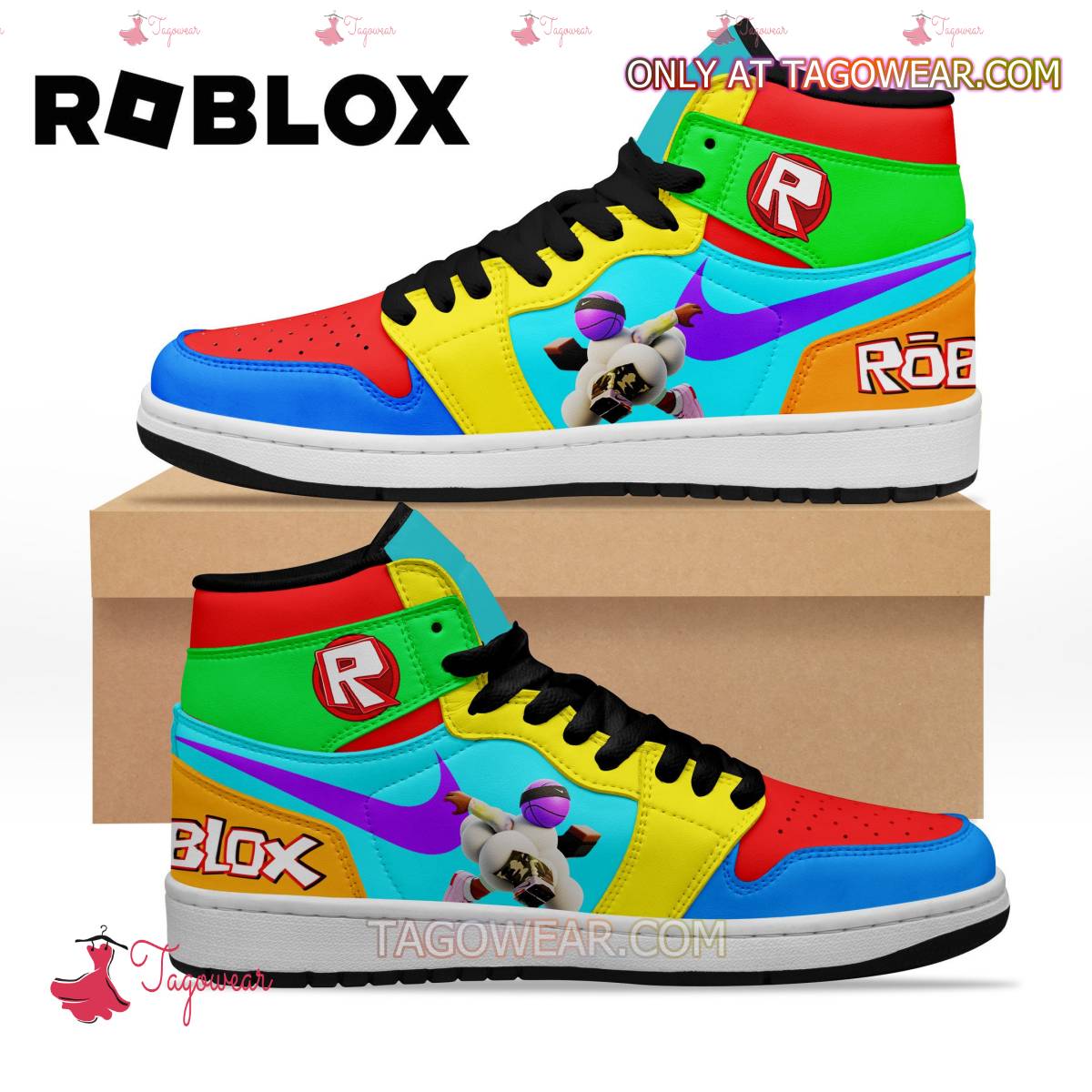 Roblox Game Air Jordan High Top Shoes