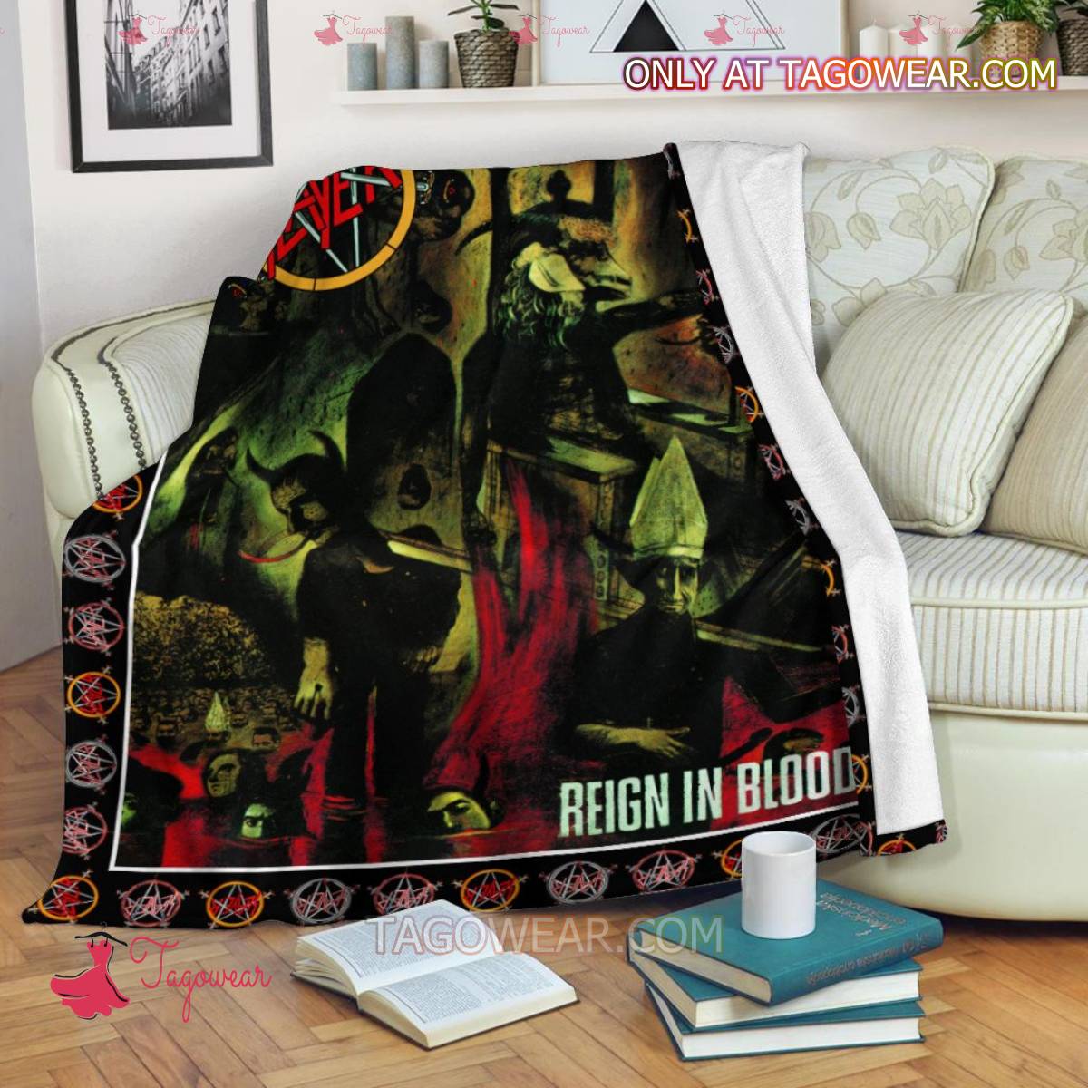 Slayer Reign In Blood Album Cover Blanket a