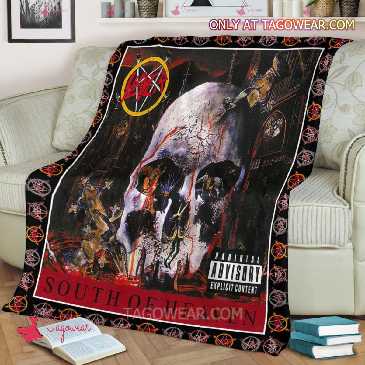 Slayer South Of Heaven Album Cover Blanket a