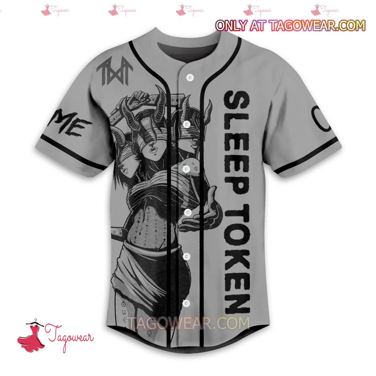 Sleep Token I'm Coiled Up Like The Venomous Serpent Personalized Baseball Jersey a