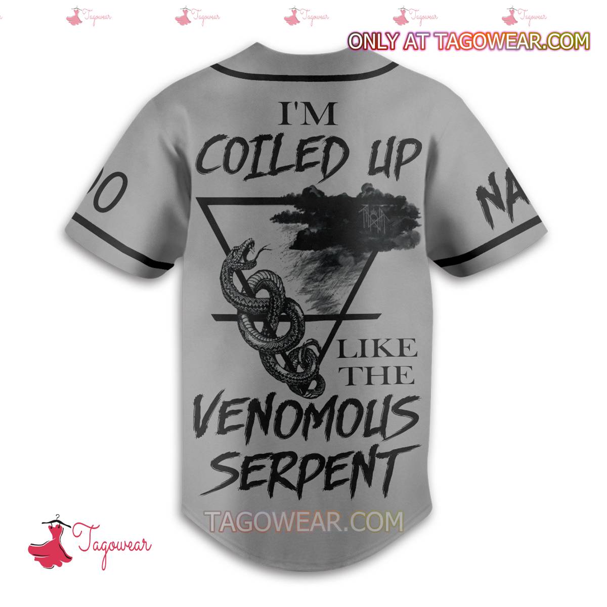 Sleep Token I'm Coiled Up Like The Venomous Serpent Personalized Baseball Jersey b