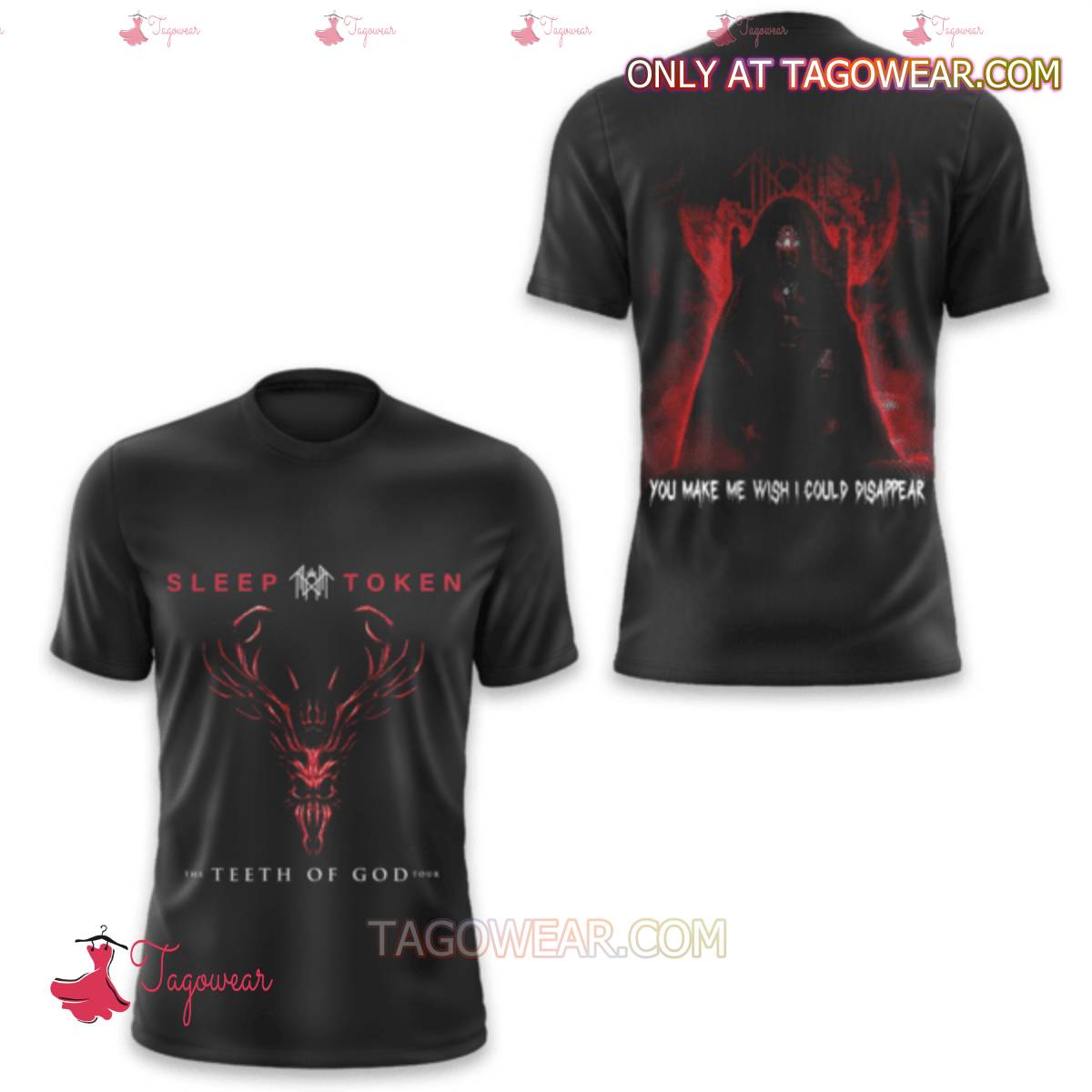 Sleep Token The Teeth Of God Tour You Make Me Wish I Could Disappear T-shirt, Hoodie