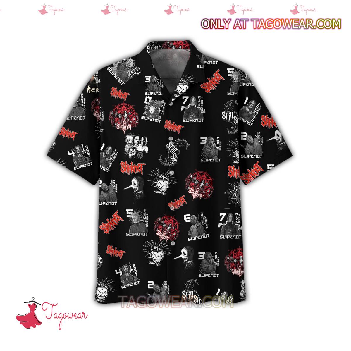Slipknot 25th Anniversary Here Comes The Pain Hawaiian Shirt a