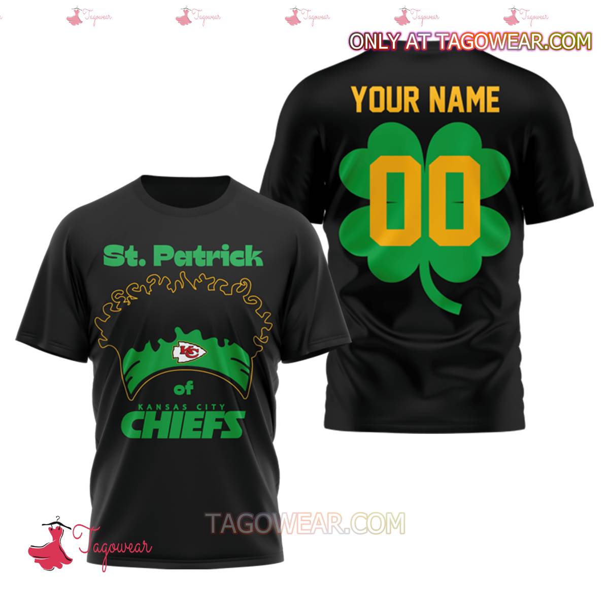 St. Patrick Of Kansas City Chiefs Personalized T-shirt, Hoodie a