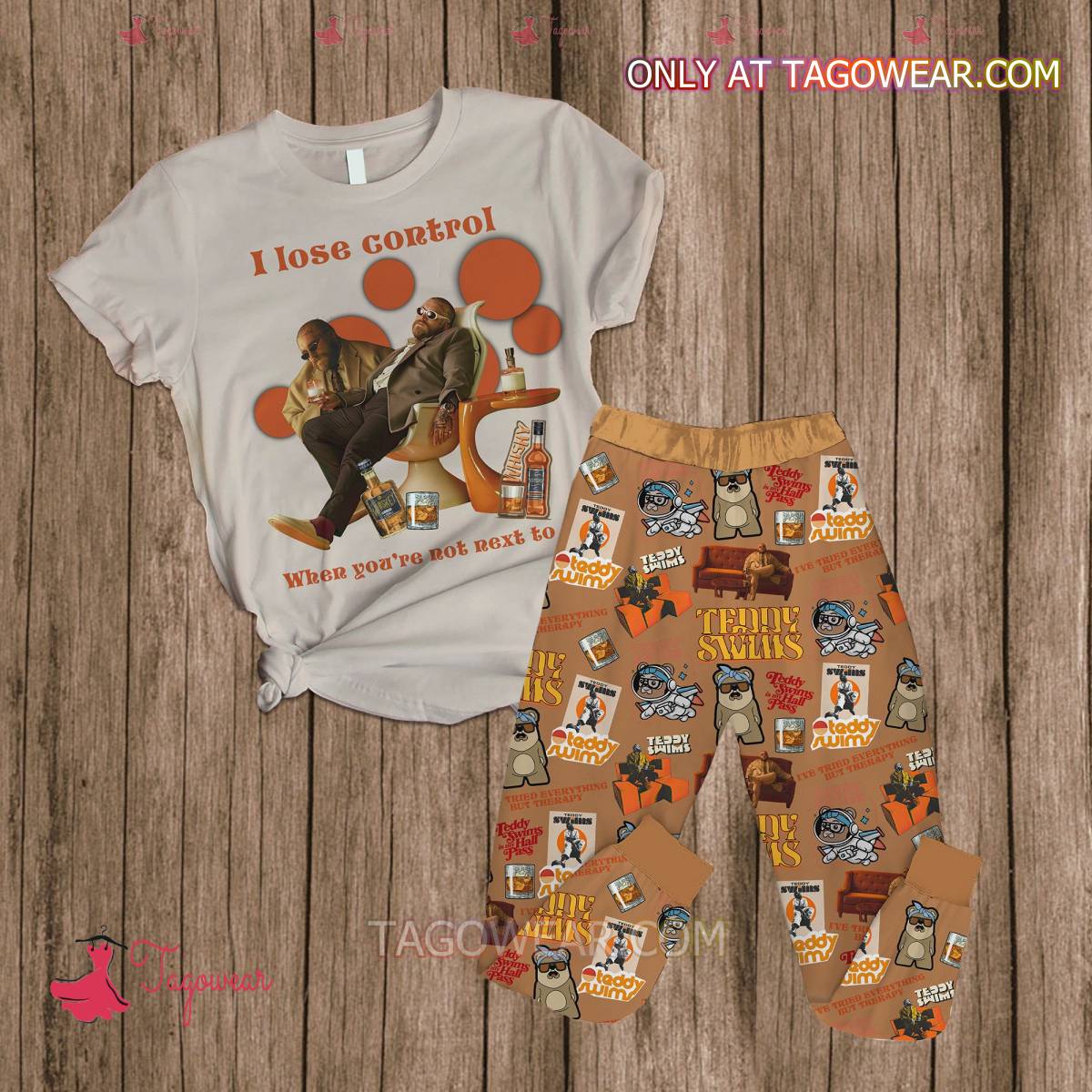 Teddy Swims I Lose Control When You're Not Next To Me Pajamas Set