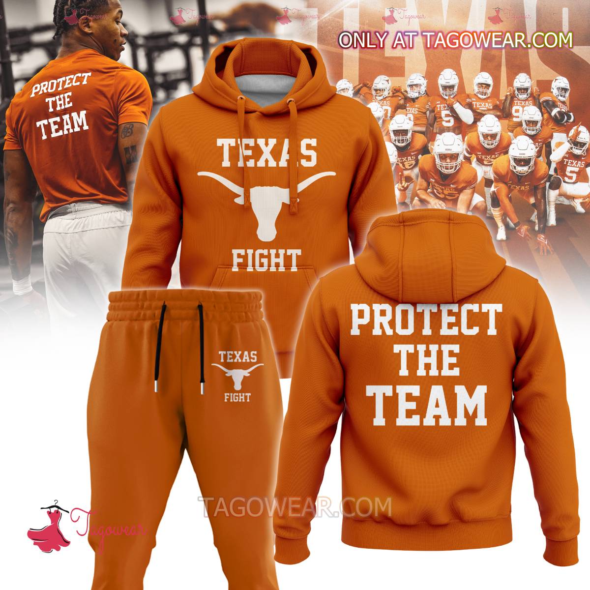 Texas Longhorns Fight Protect The Team Hoodie And Pants