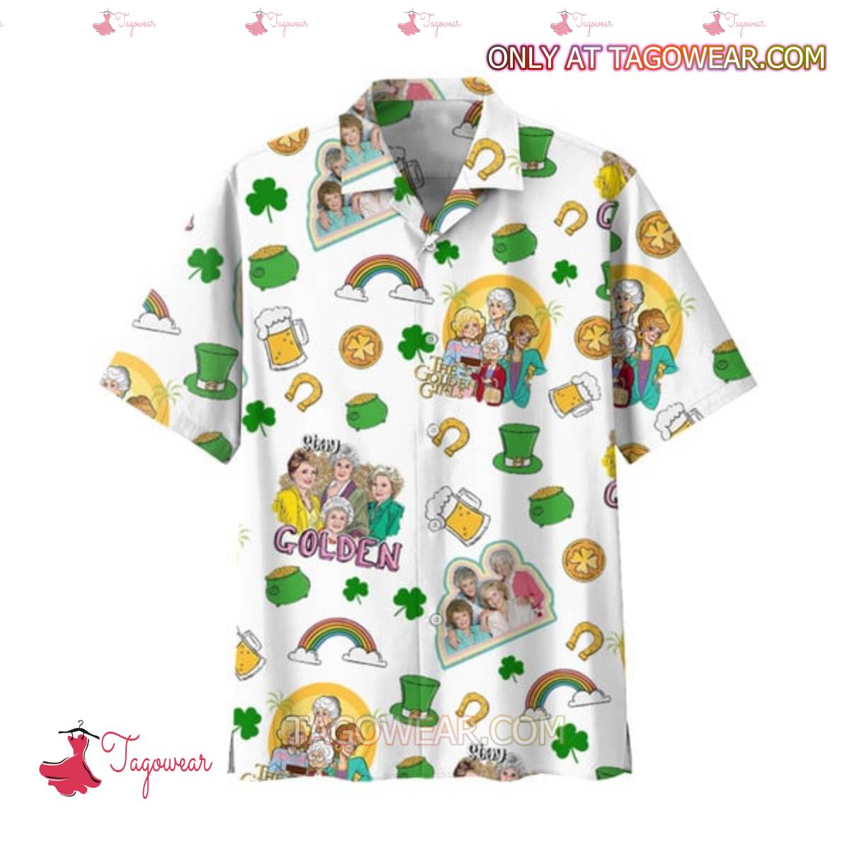 The Golden Girls Happy St. Patrick's Day Hawaiian Shirt a