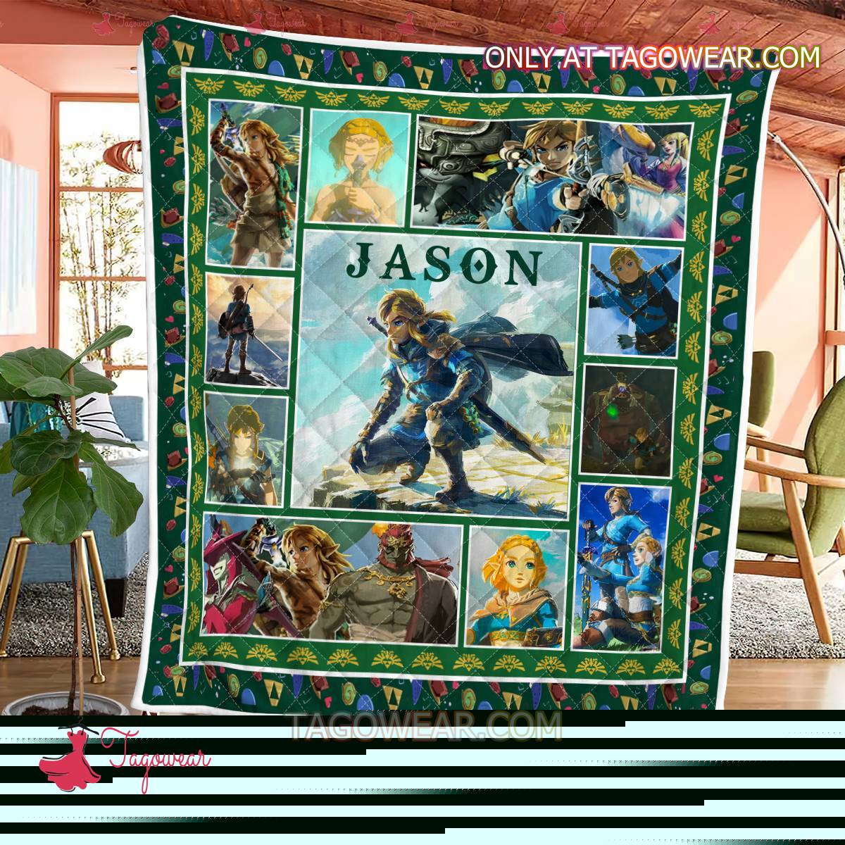 The Legend Of Zelda Personalized Quilt Blanket a