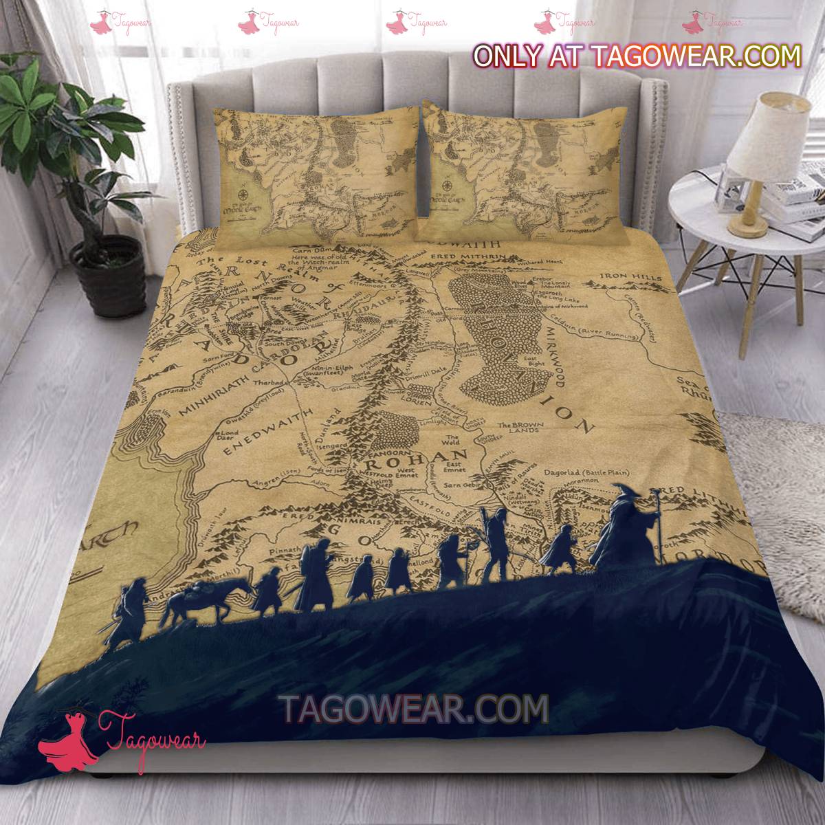 The Lord Of The Rings Map Bedding Set a