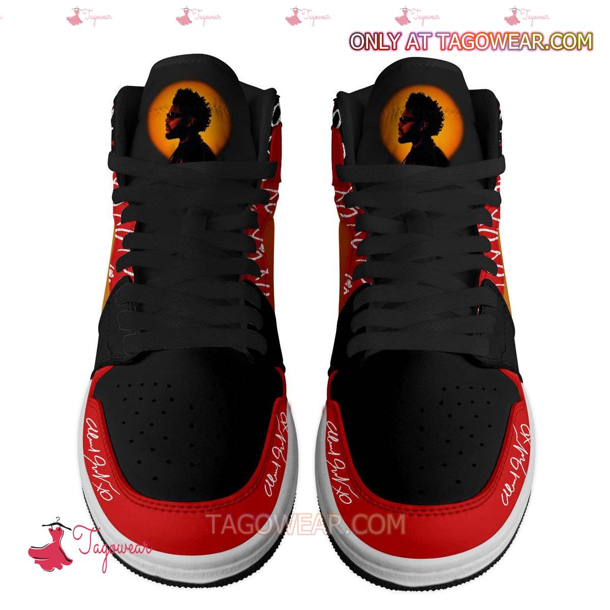 The Weeknd Signature Xo Air Jordan High Top Shoes a
