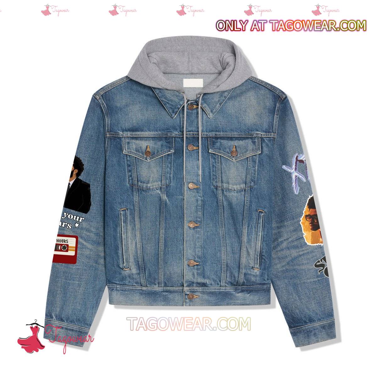The Weeknd Songs Blinding Lights, Save Your Tears, After Hours Jean Hoodie Jacket a