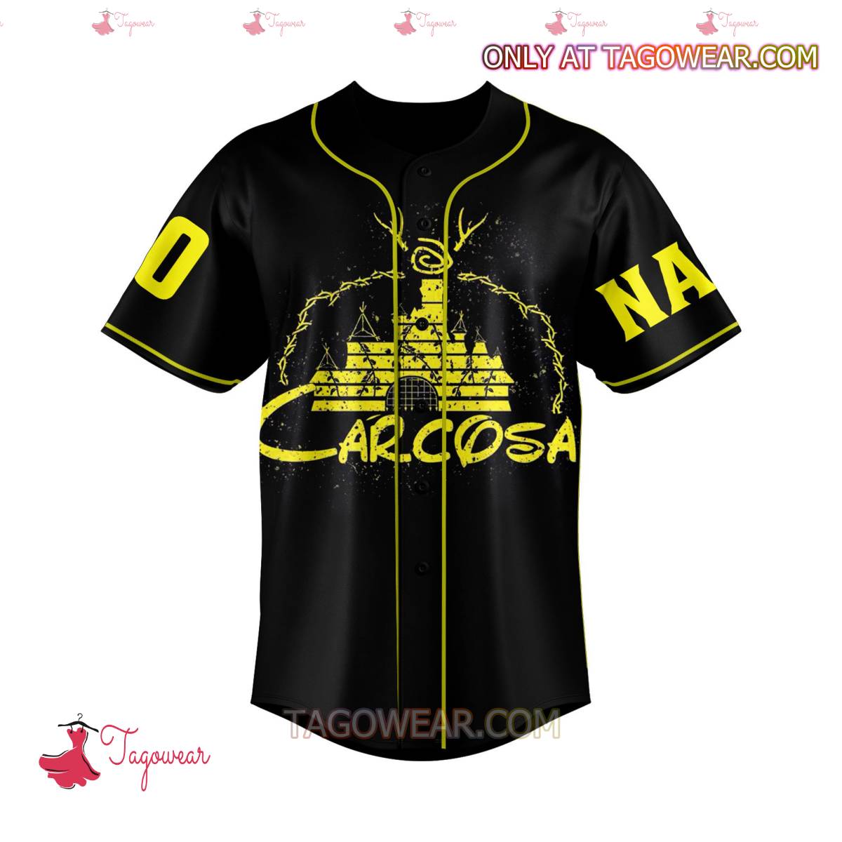 The Yellow King True Detective Personalized Baseball Jersey a