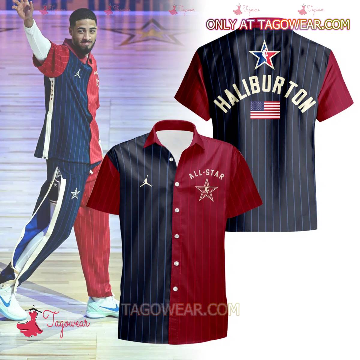 Tyrese Haliburton 2024 All-Star Hawaiian Shirt