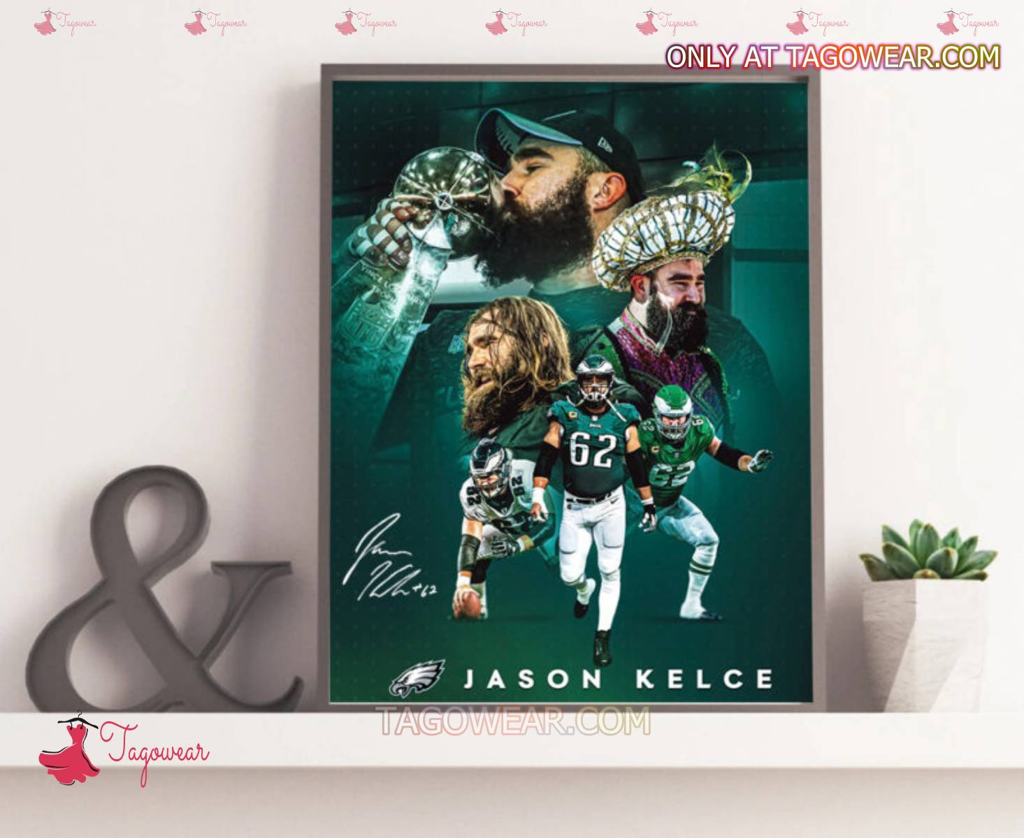 A Legendary Career Jason Kelce Philadelphia Eagles Poster