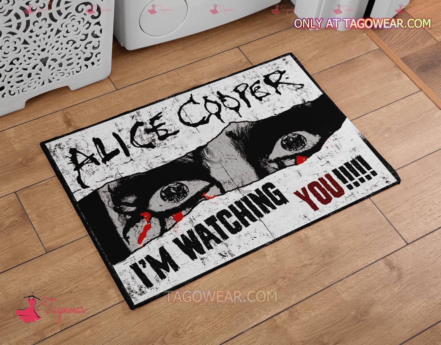 Alcie Cooper I'm Watching You Doormat a