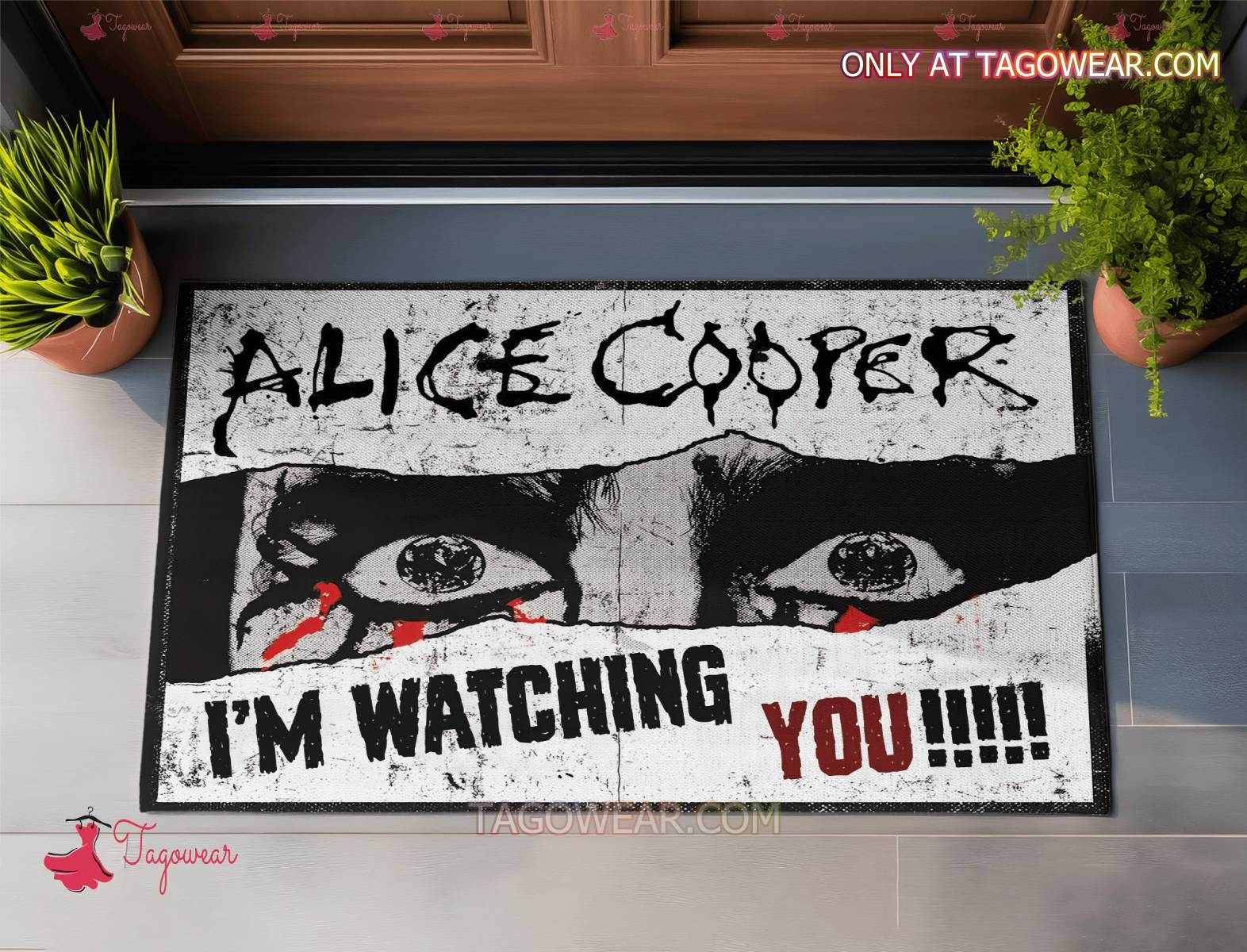 Alcie Cooper I'm Watching You Doormat