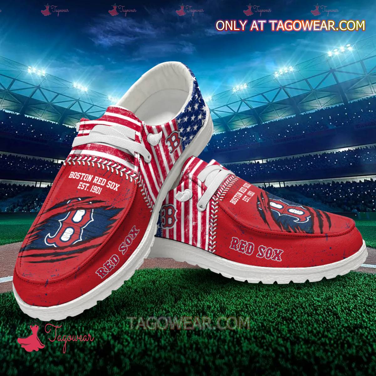 Boston Red Sox Est 1901 Hey Dude Shoes a