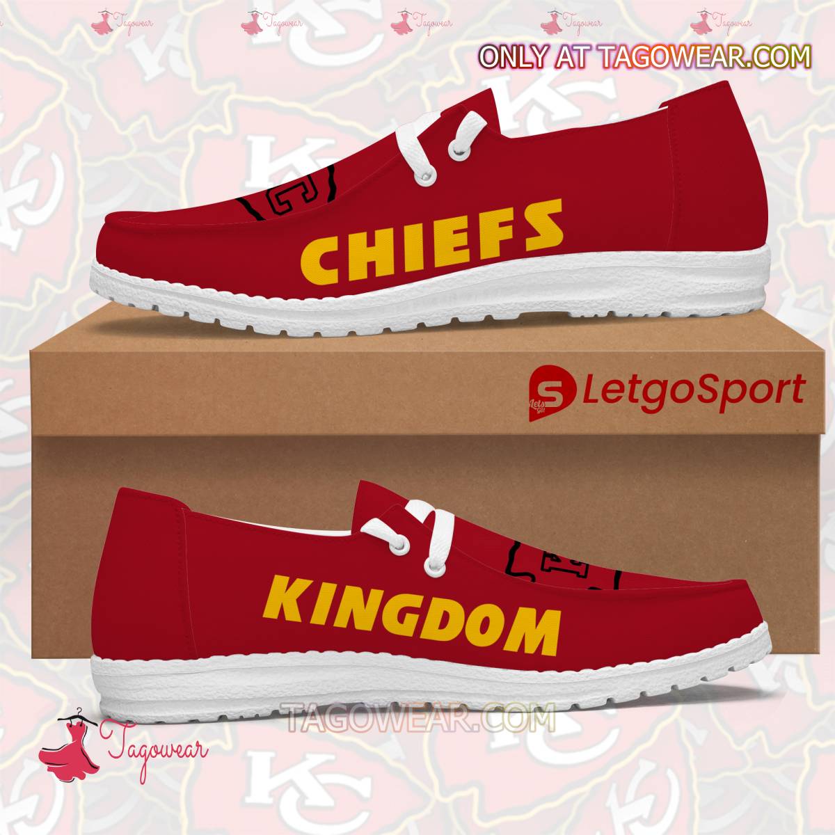 Kansas City Chiefs Kingdom Hey Dude Shoes a