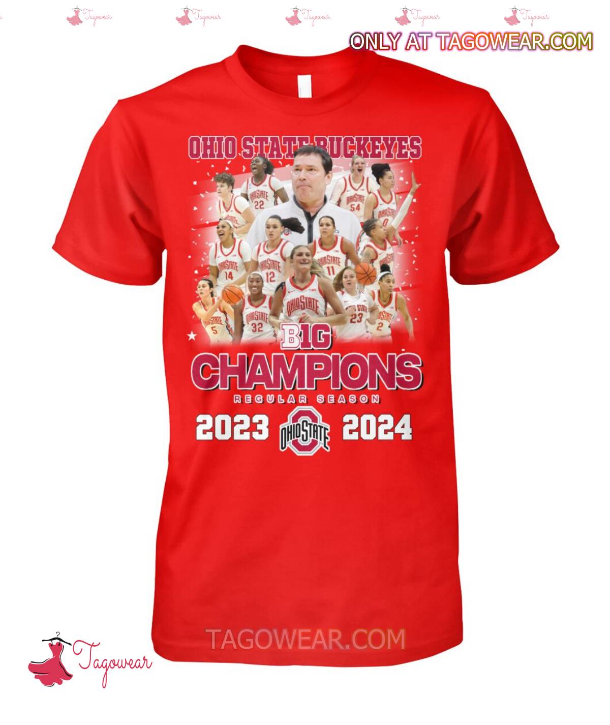 Ohio State Buckeyes Big Champions Regular Season 2023-2024 Shirt a