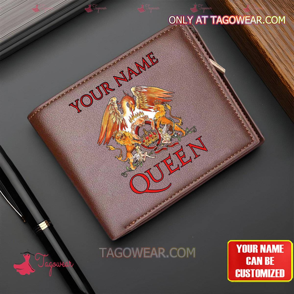 Queen Band Logo Personalized Wallet