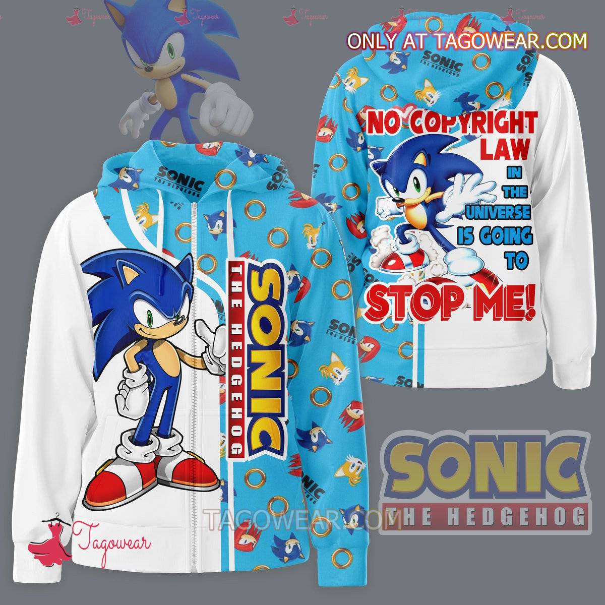 Sonic The Hedgehog No Copyright Law In The Universe Is Going To Stop Me Hoodie