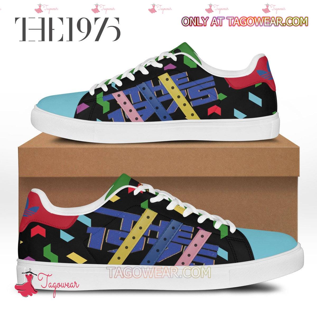 The 1975 Band Pattern Stan Smith Shoes